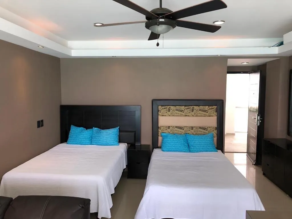 Ocean Front Studio Apartment Cancun Mexico